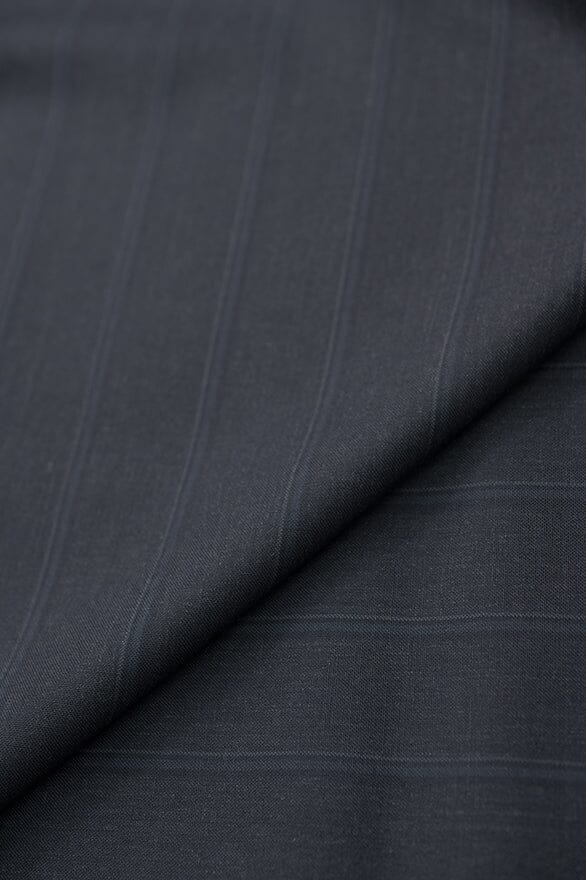 Vintage Suit Fabrics-Vintage V201367 Dark Grey Tropical Wool Cashmere Suiting - 3m