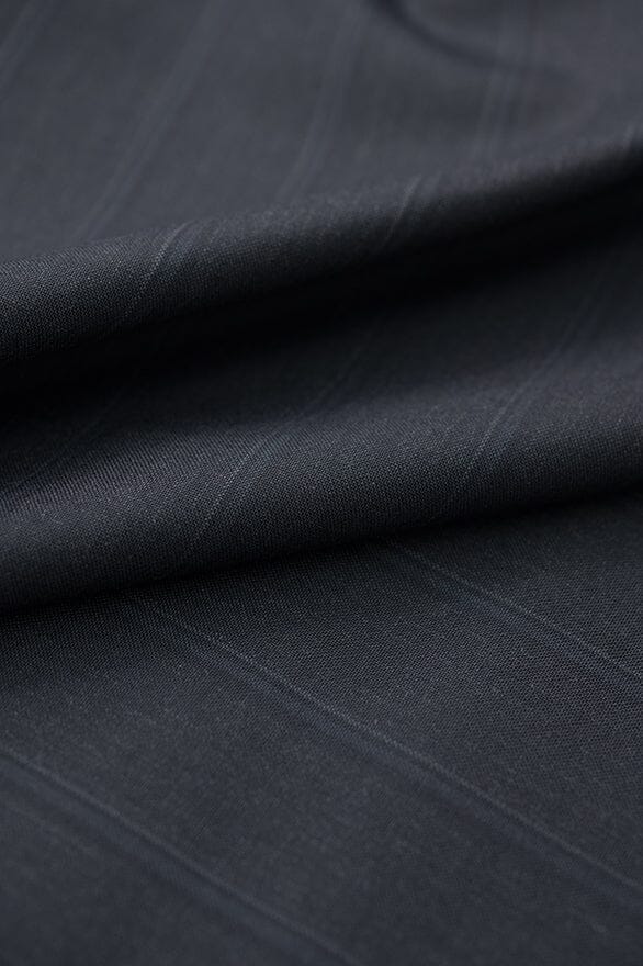 V201367 Dark Grey Tropical Wool Cashmere Suiting - 3m Vintage Suit Fabrics Vintage