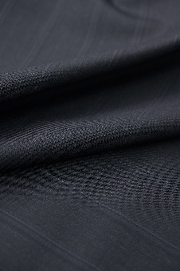 Vintage Suit Fabrics-Vintage V201367 Dark Grey Tropical Wool Cashmere Suiting - 3m