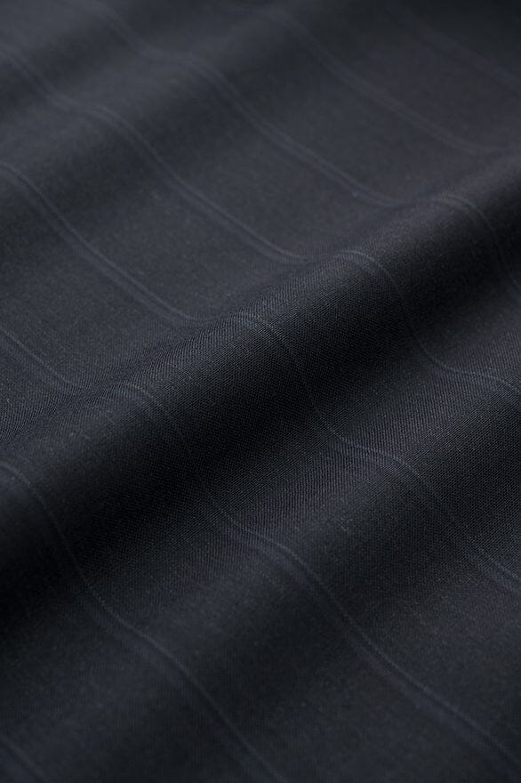 V201367 Dark Grey Tropical Wool Cashmere Suiting - 3m Vintage Suit Fabrics Vintage