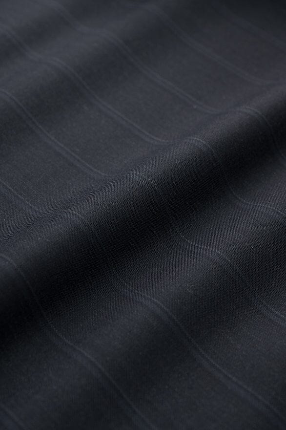 Vintage Suit Fabrics-Vintage V201367 Dark Grey Tropical Wool Cashmere Suiting - 3m