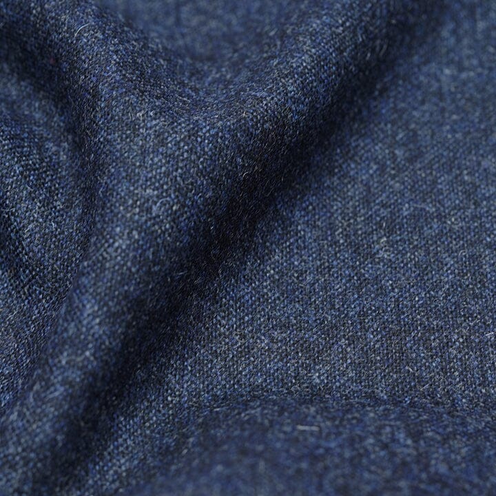 V20152 Navy Donegal Tweed-2.3m Vintage Suit Fabrics Vintage