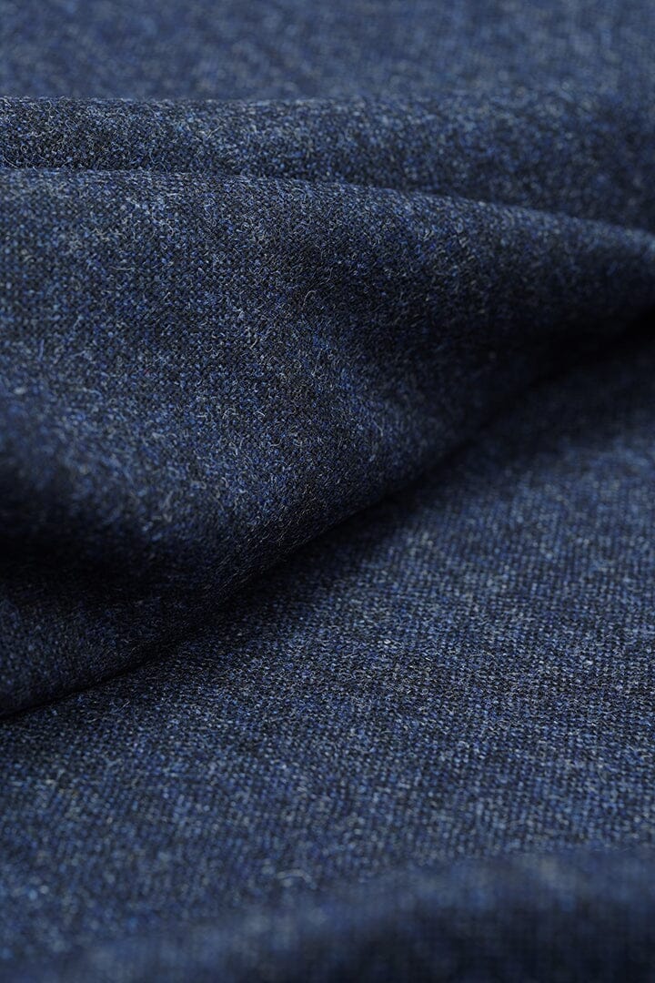 Vintage Suit Fabrics-Vintage V20152 Navy Donegal Tweed-2.3m