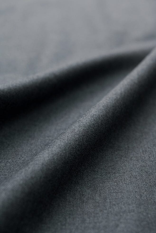 V20170 Grey Twill Winter Suiting-3.5m Vintage Suit Fabrics Vintage