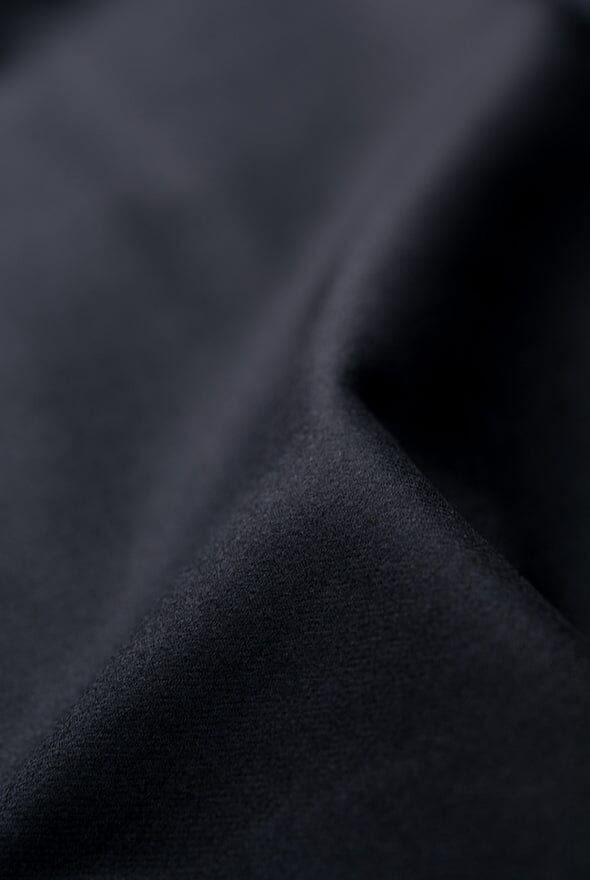 Vintage Suit Fabrics-Vintage V20181 Black Ink Superfine Wool Suiting-3.2m