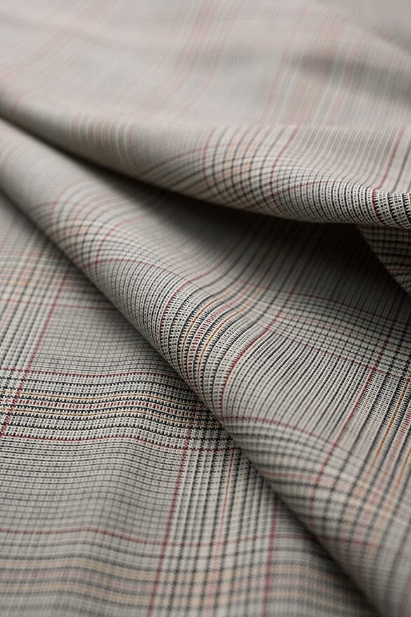 Vintage Suit Fabrics-Vintage V20199 English Fintex PoW Suiting -3m