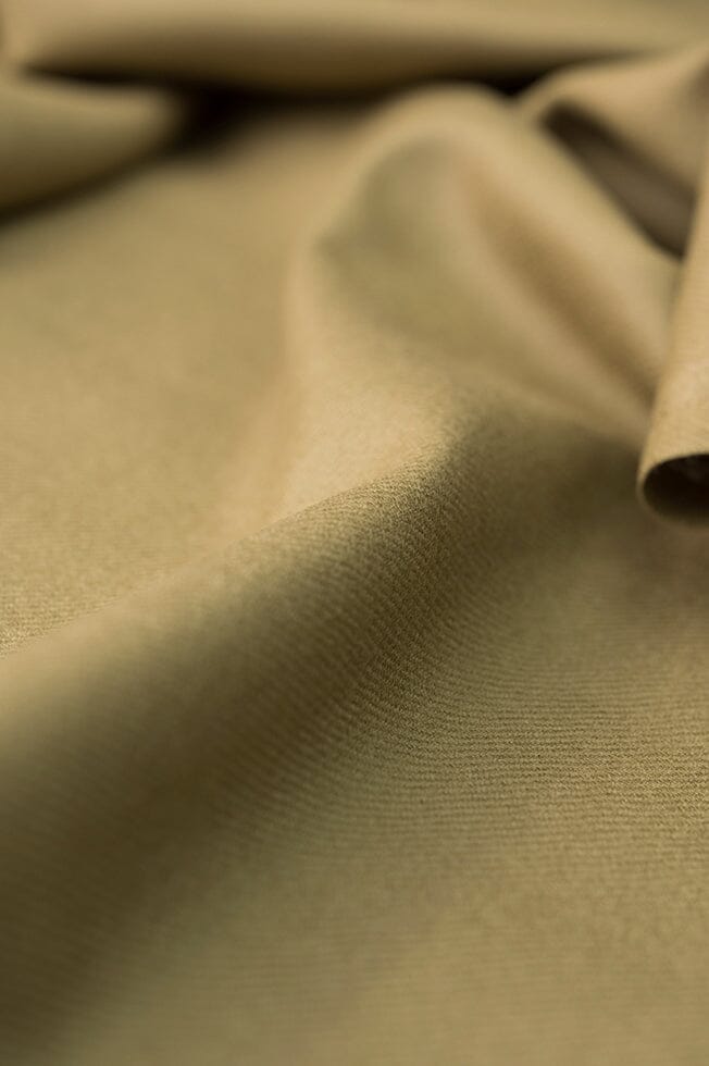 Vintage Suit Fabrics-Vintage V20223 Khaki Mink Cashmere Jacketing-1.7m