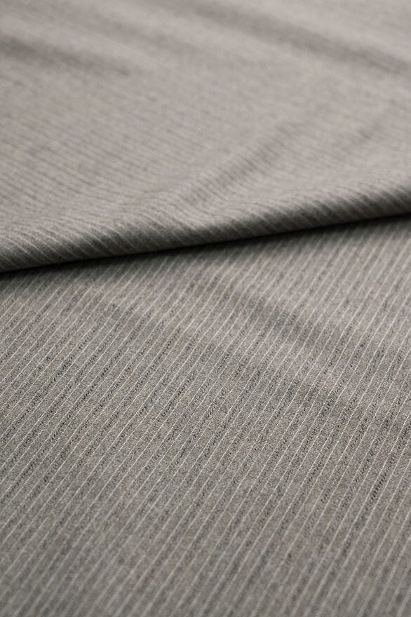 Vintage Suit Fabrics-Vintage V20350 Light Brown Rock Stripe Wool Jacketing -1.9m