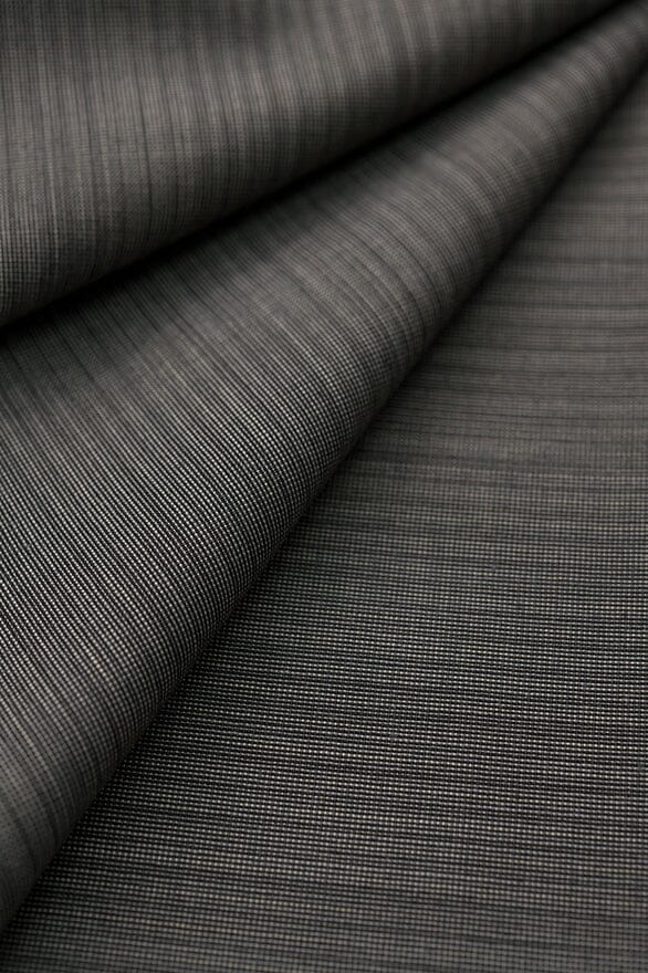 Vintage Suit Fabrics-Vintage V20355 Gray Pinhead Pure Wool - 2.9m