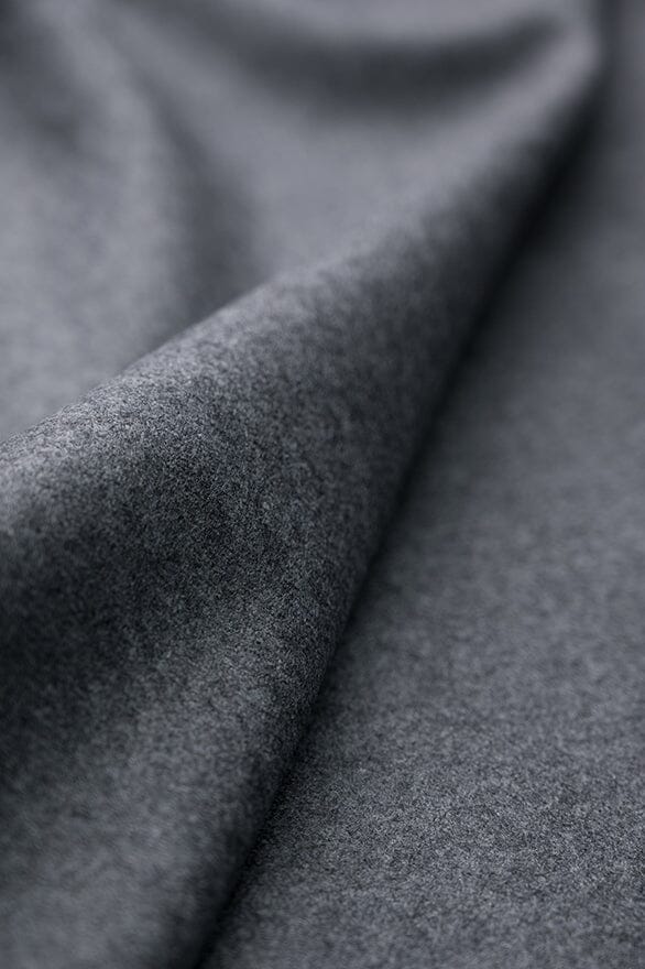 Vintage Suit Fabrics-Vintage V20375 Dark Gray Wool & Cashmere -1.7m