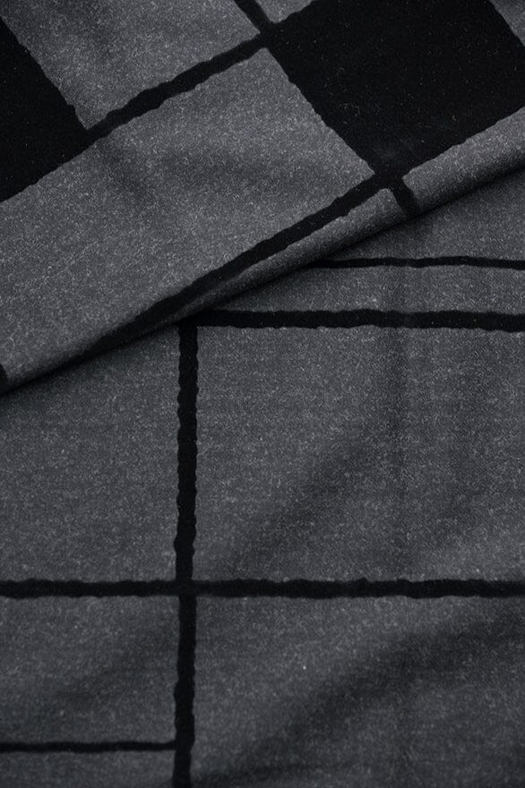 Vintage Suit Fabrics-Vintage V20407 Dark Charcoal Jacquard - 1.8m