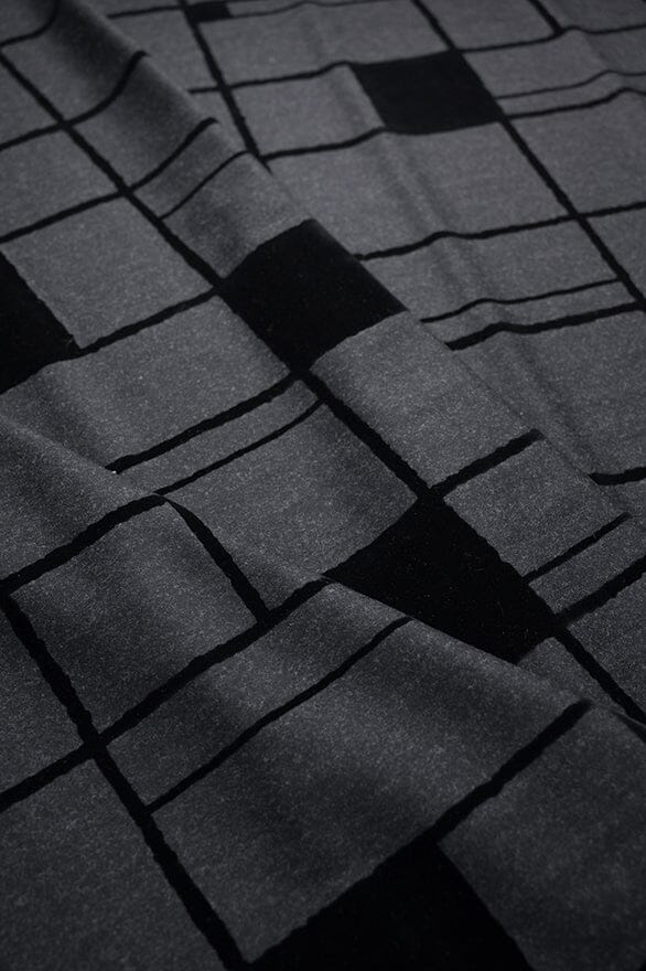 Vintage Suit Fabrics-Vintage V20407 Dark Charcoal Jacquard - 1.8m