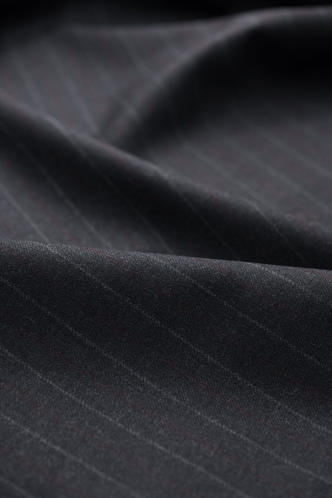 Vintage Suit Fabrics-Vintage V20518 Charcoal Stripe Suiting-3.1m