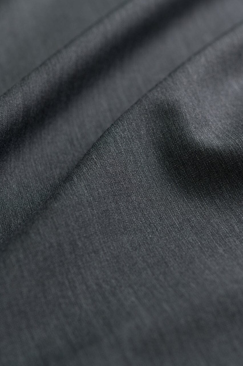 Vintage Suit Fabrics-Vintage V23009 Grey Plain Wool Cashmere Suiting -2.3m