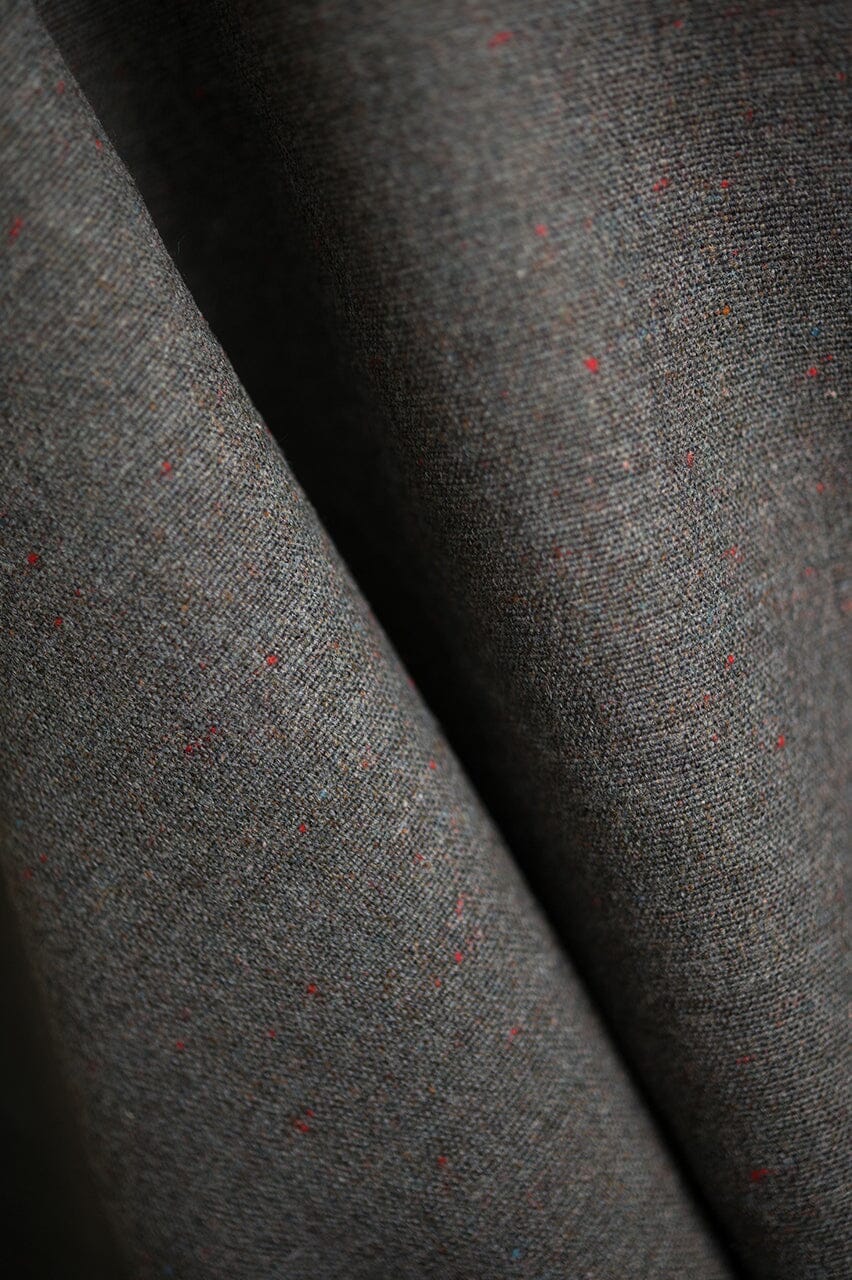 Vintage Suit Fabrics-Vintage V23183 Grey Donegal Wool -1.7m