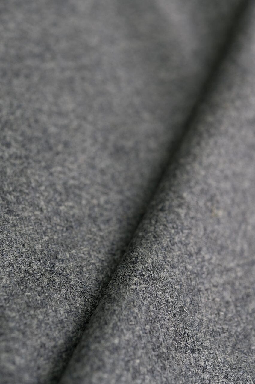 Vintage Suit Fabrics-Vintage V23197 Grey Plain Cashmere & Mink Jacketing -1.9m