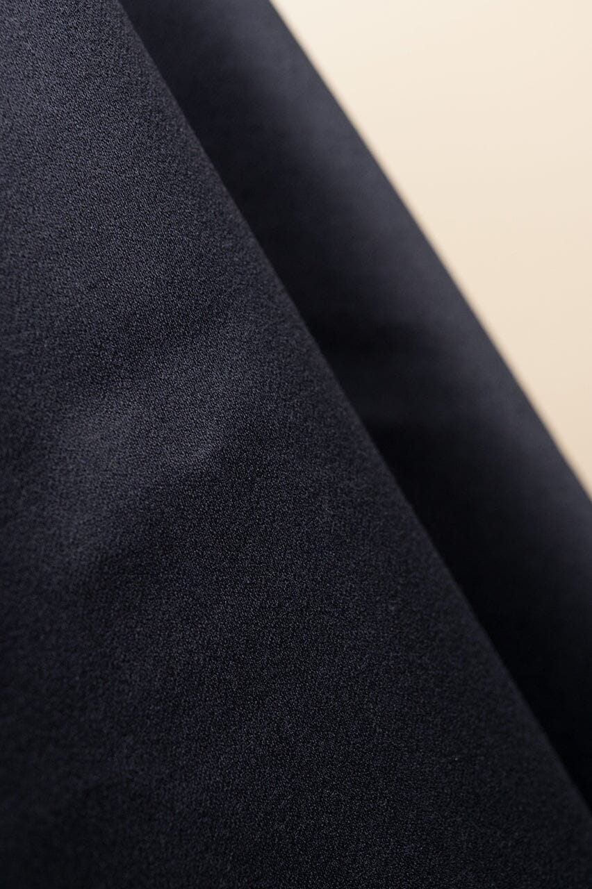 Vintage Suit Fabrics-Vintage V23252 Dark Blue Plain 100's Wool Suiting -1.4m