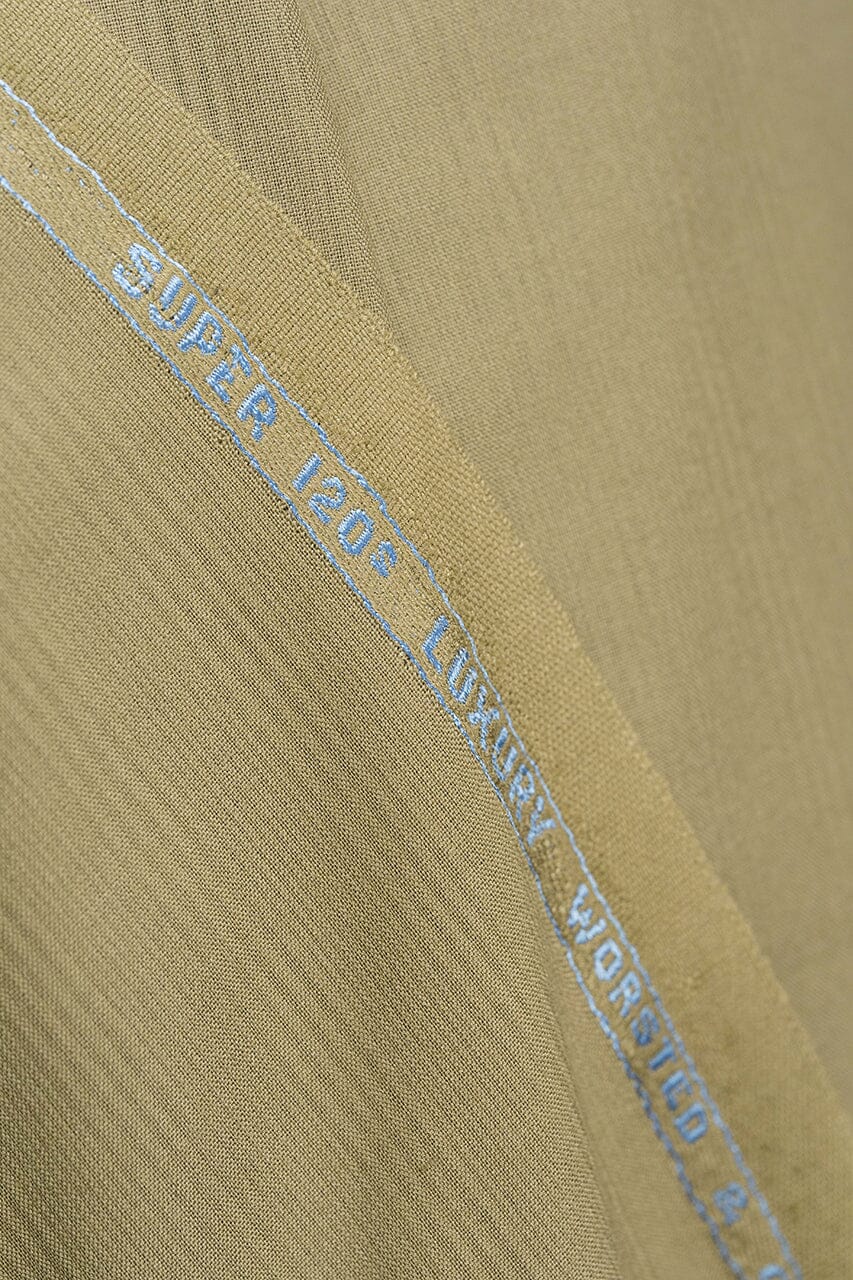 Vintage Suit Fabrics-Vintage V23445 Sand Stripe 120's Cashmere Wool Suiting -3.2m