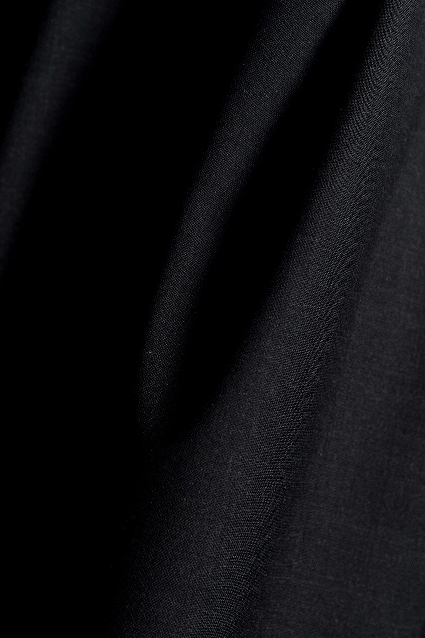 Vintage Suit Fabrics-Vintage V23517 Black Mink Cashmere Wool Suiting -3.1m