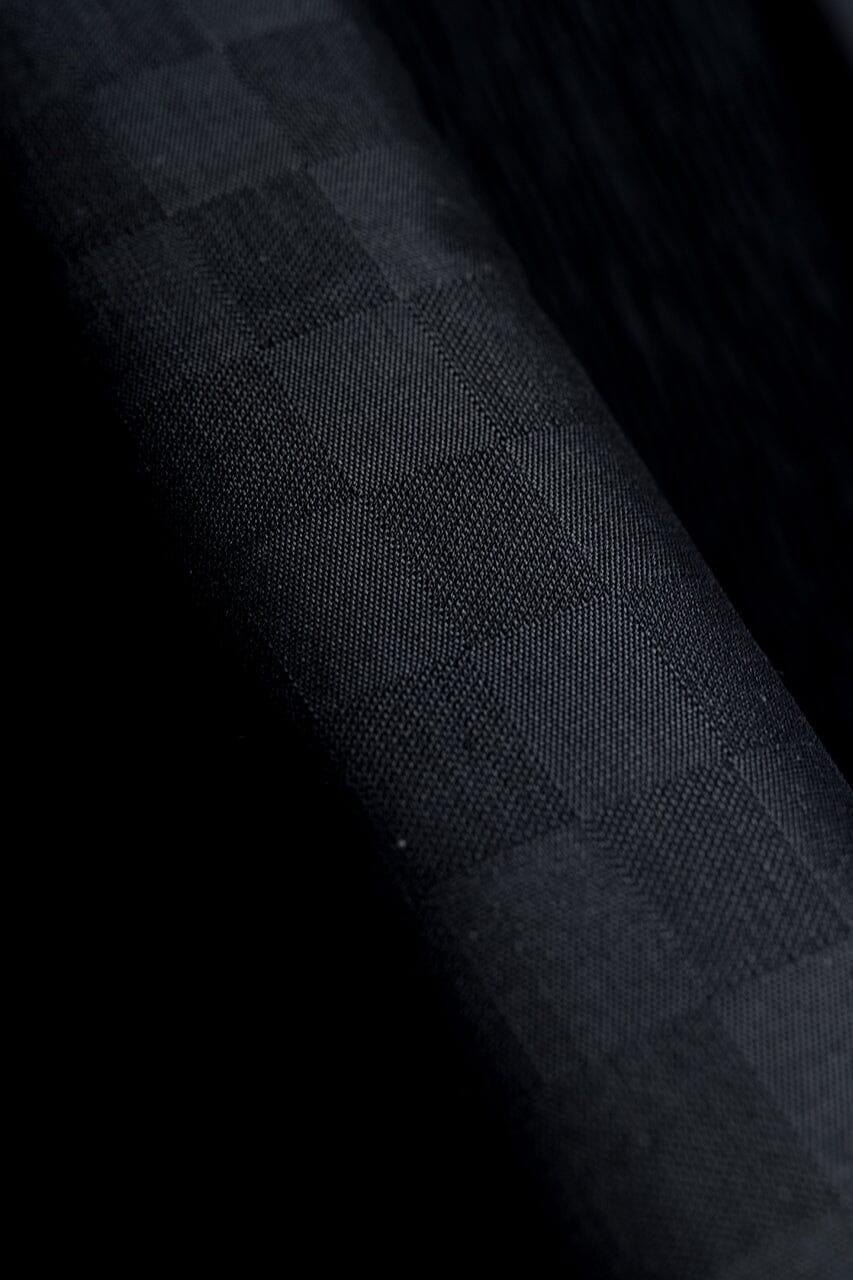 Vintage Suit Fabrics-Vintage V23520 Grey Checks Pure Silk Jacketing -1.85m
