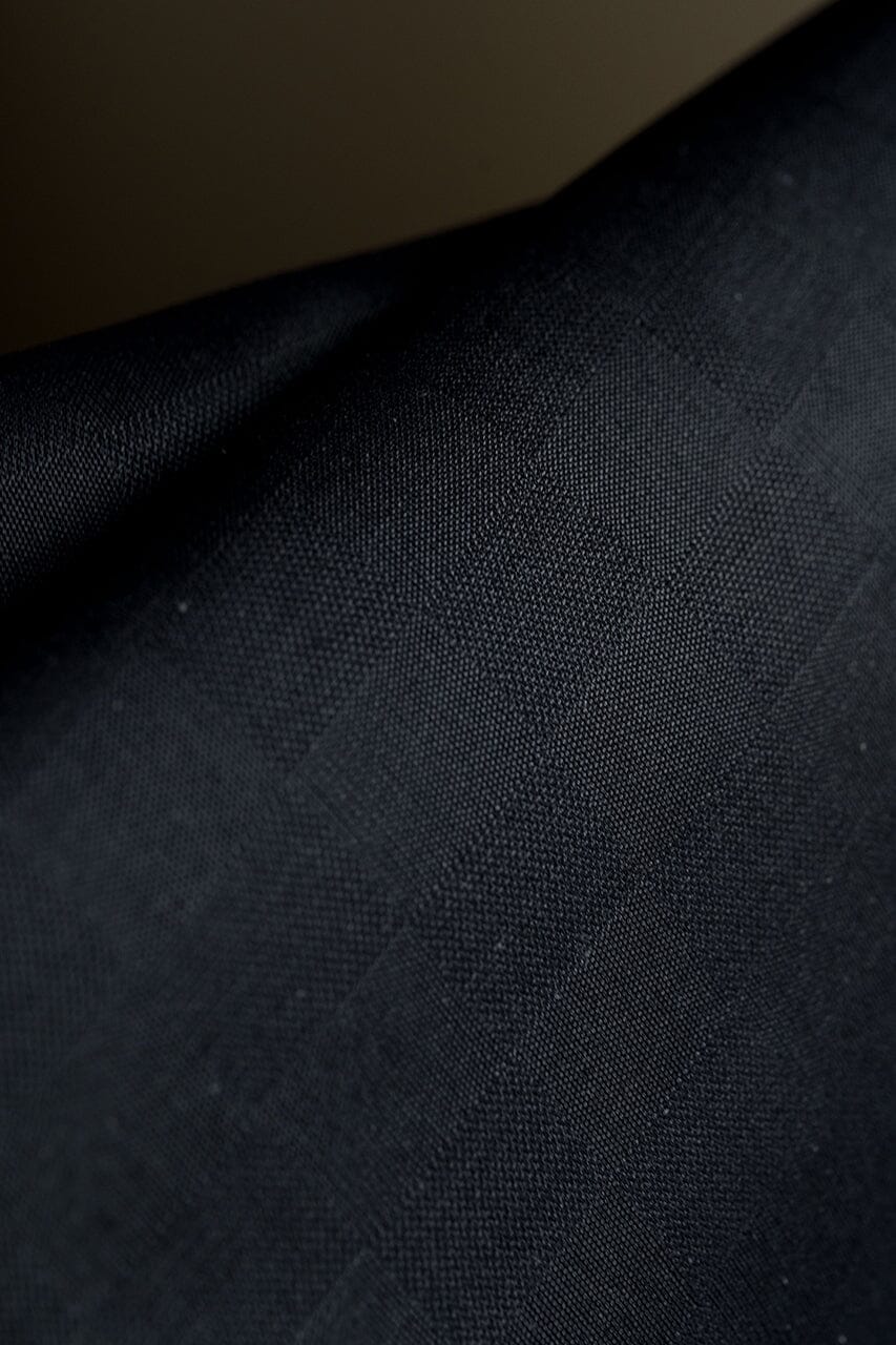 Vintage Suit Fabrics-Vintage V23520 Grey Checks Pure Silk Jacketing -1.85m