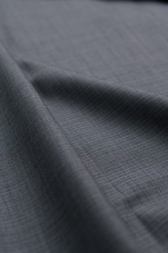 Vintage Suit Fabrics-Wain Shiell V20189 Wain Shiell Gray Stripe Wool Suiting - 2.7m