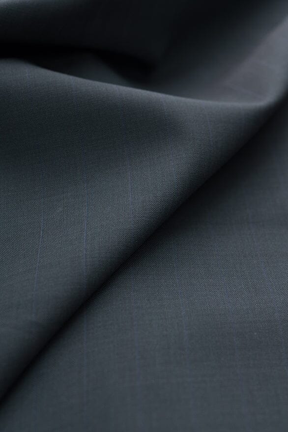 Vintage Suit Fabrics-Wain Shiell V20190 Wain Shiell Slate Green Wool Suiting - 2.5m