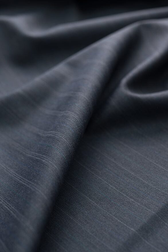Vintage Suit Fabrics-Wain Shiell V20406 Wain Shiell Charcoal Stripe 120s Wool - 2.9m