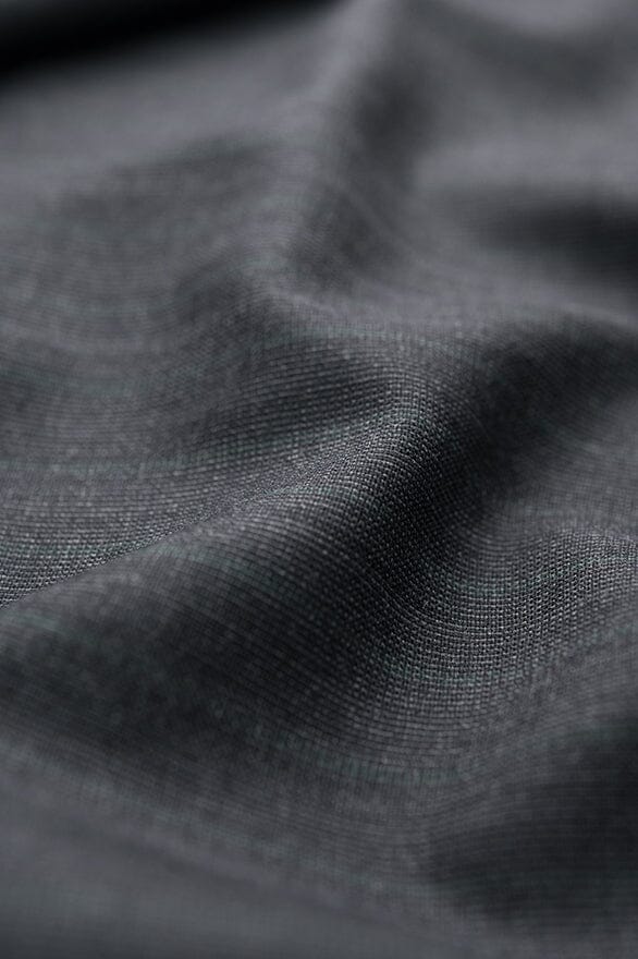 Vintage Suit Fabrics-Wain Shiell V20510 Wain Shiell Charcoal with Green Stripe Wool -1.8m