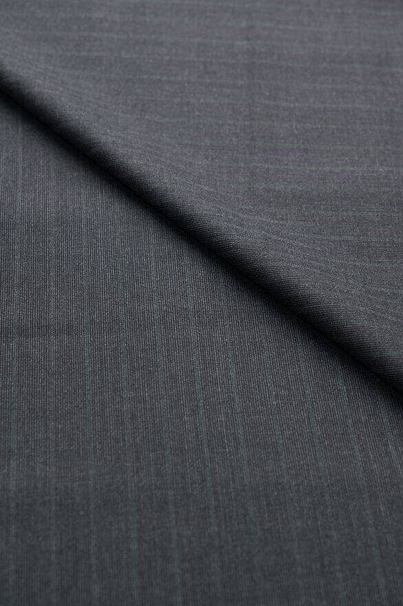 Vintage Suit Fabrics-Wain Shiell V20510 Wain Shiell Charcoal with Green Stripe Wool -1.8m