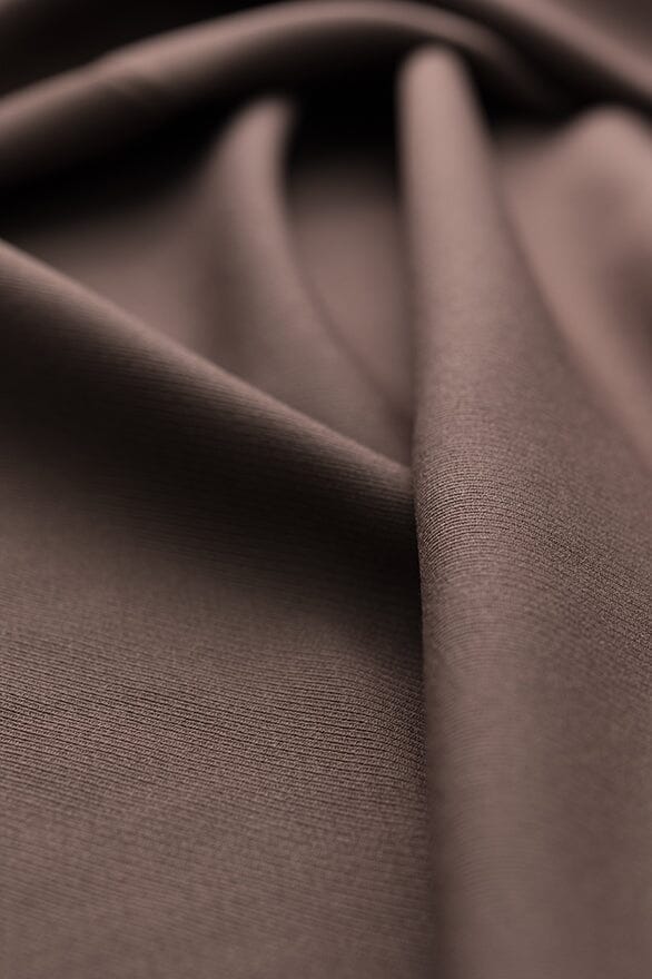 Vintage Suit Fabrics-Whiteley and Green Mocha Brown Cavalry Twill (Price per 0.25m)